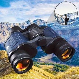 1PC Binoculars 60x60 Binoculars With Night Vision, Binoculars High-Powered Telescope Coordinate Hig (Option: Blue)