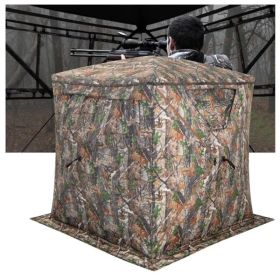 Stealth Hunting Tent with Pop-up Design, 150D Flame-Retardant Blackout Cloth (UV50+ & Waterproof), Fiber Glass Frame (Option: defaulttitle)